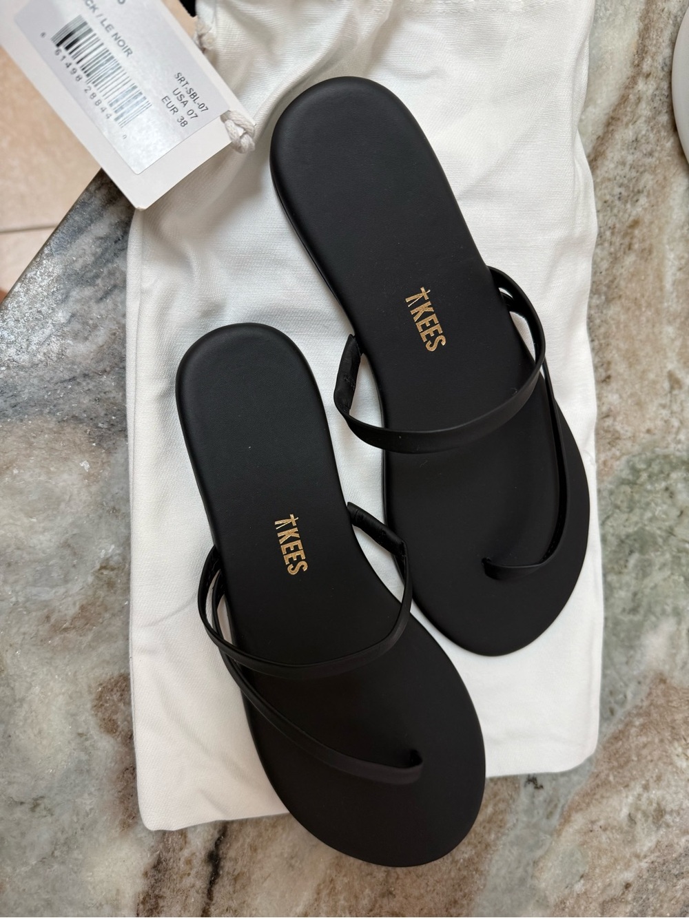 TKEES Sarit Sandal in Black